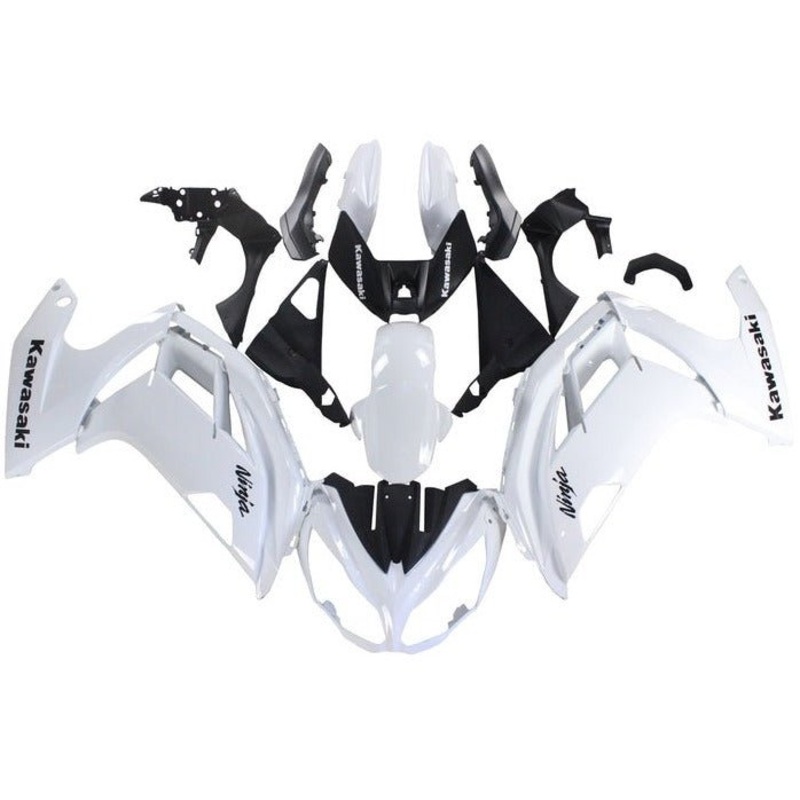 Fairings for Kawasaki Ninja 650 (2012-2016) White Clear Windscreen: Free No Bolt Kit