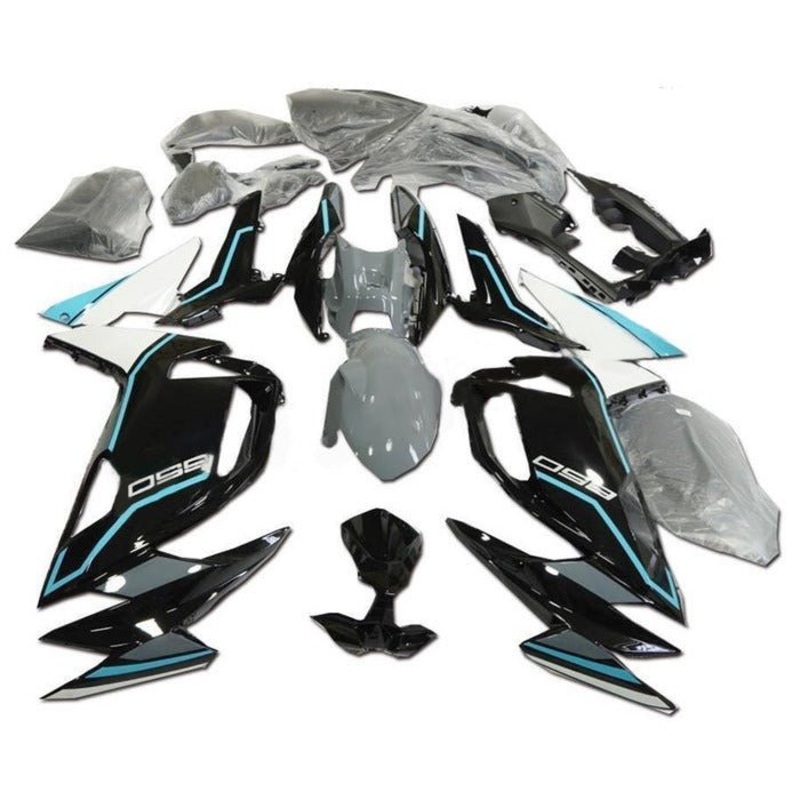 Fairings for Kawasaki Ninja 650 (2020-2025) Black, Blue, Gray, White Clear Windscreen: Free No Bolt Kit No Tank