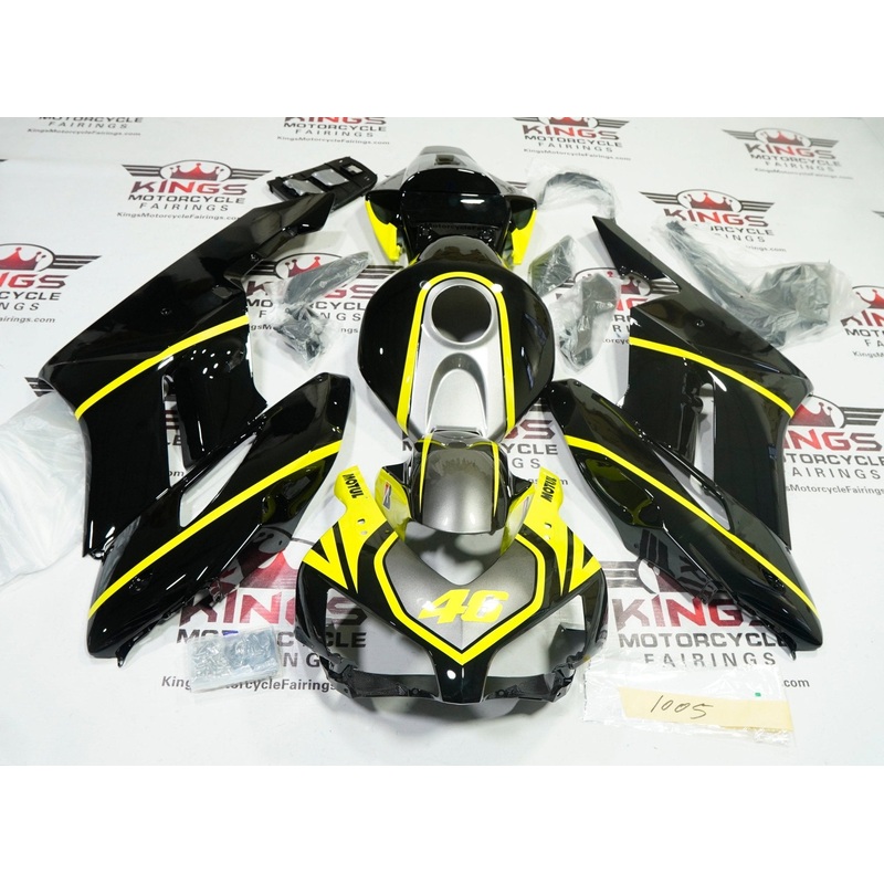 Honda CBR1000RR (2004-2005) Black, Gray, Yellow Fairings No Seat Cowl No Bolt Kit No Tank
