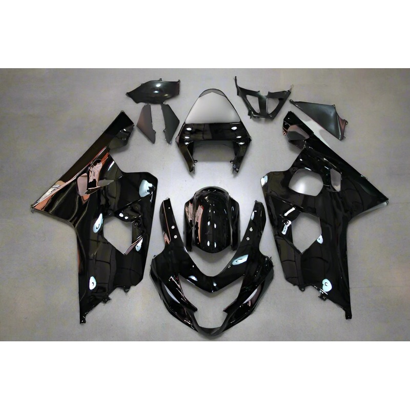 Suzuki GSXR750 (2004-2005) All Black Fairings No Seat Cowl No Bolt Kit No Tank
