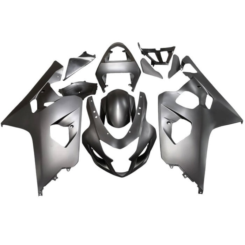 Suzuki GSXR750 (2004-2005) All Matte Black Fairings No Seat Cowl No Bolt Kit No Tank