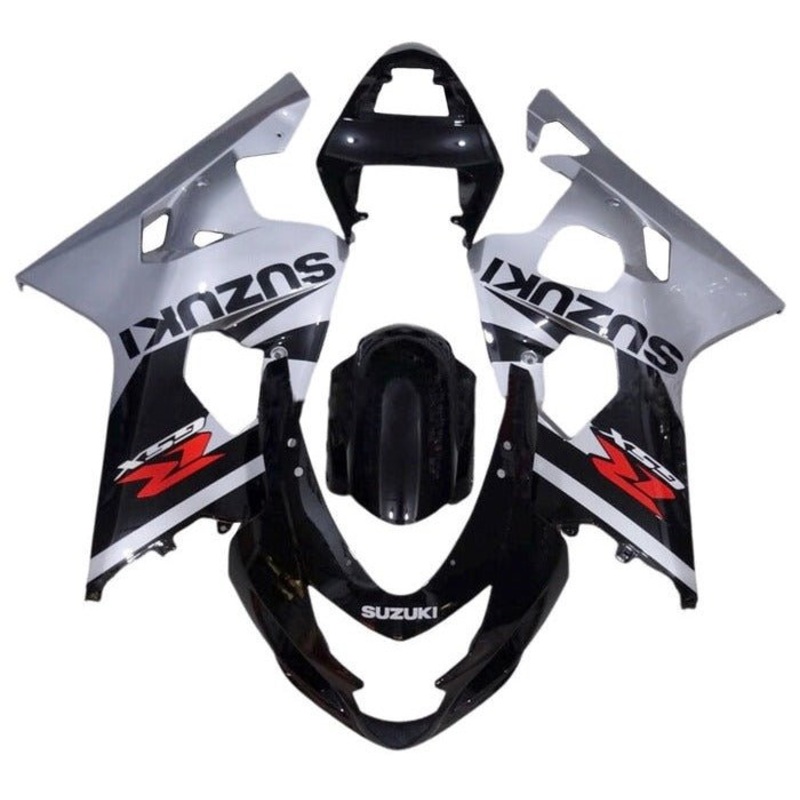 Suzuki GSXR750 (2004-2005) Black, Gray, Red Fairings No Seat Cowl No Bolt Kit No Tank