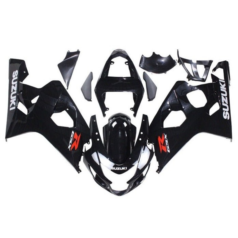 Suzuki GSXR750 (2004-2005) Black, Red, White Fairings No Seat Cowl No Bolt Kit No Tank