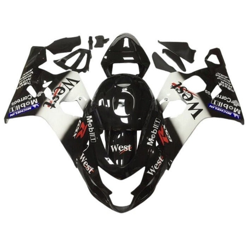 Suzuki GSXR750 (2004-2005) Black West Fairings No Seat Cowl No Bolt Kit No Tank