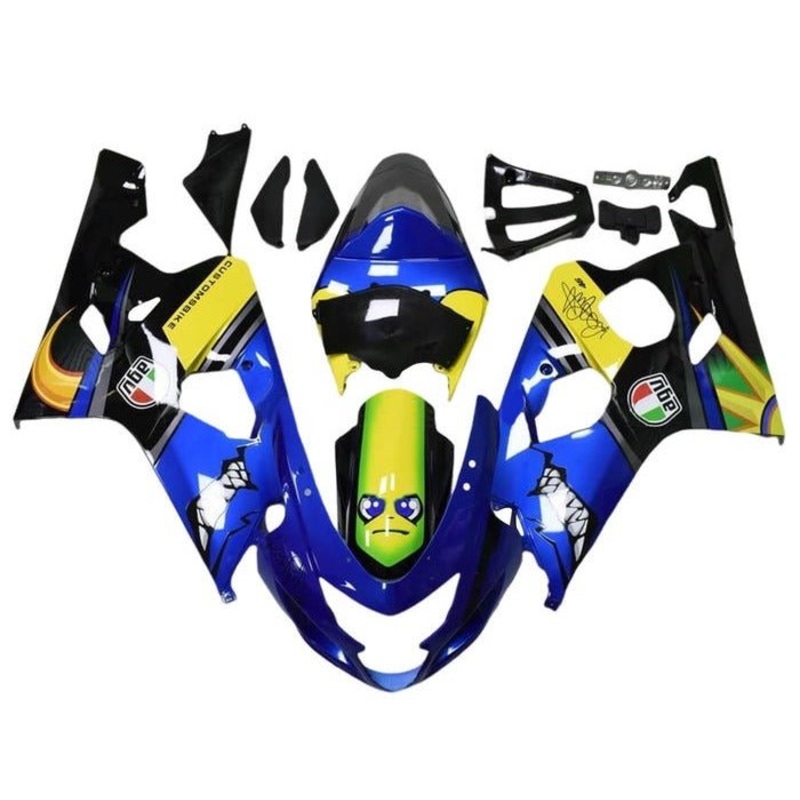 Suzuki GSXR750 (2004-2005) Blue Creature Fairings No Seat Cowl No Bolt Kit No Tank