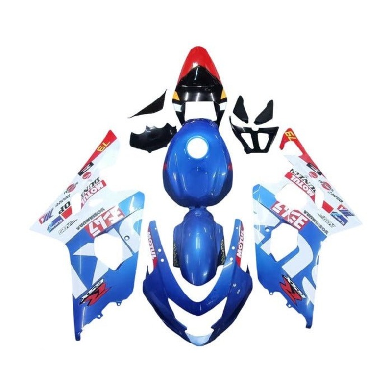 Suzuki GSXR750 (2004-2005) Blue, White, Red Motul Fairings No Seat Cowl No Bolt Kit No Tank