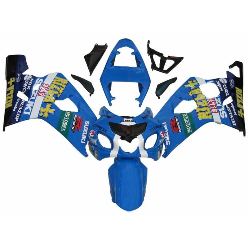 Suzuki GSXR750 (2004-2005) Blue, Yellow, Black, Rizla Fairings No Seat Cowl No Bolt Kit No Tank