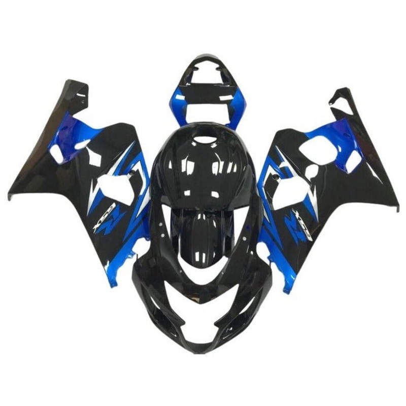 Suzuki GSXR750 (2004-2005) Gloss Black, Blue, White Fairings No Seat Cowl No Bolt Kit No Tank