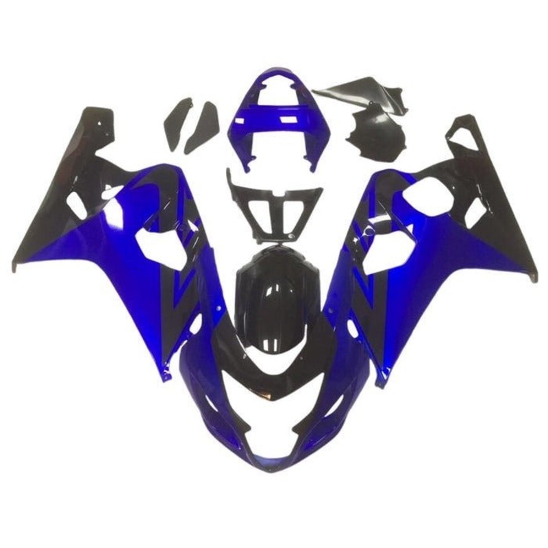 Suzuki GSXR750 (2004-2005) Gloss Blue, Black Fairings No Seat Cowl No Bolt Kit No Tank