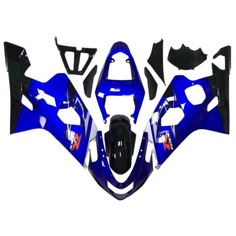 Suzuki GSXR750 (2004-2005) Gloss Blue, Black, Stripes Fairings No Seat Cowl No Bolt Kit No Tank