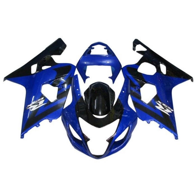 Suzuki GSXR750 (2004-2005) Gloss Blue, Black, White Fairings No Seat Cowl No Bolt Kit No Tank