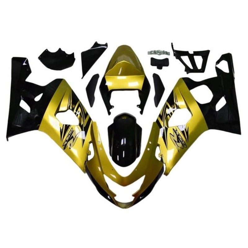Suzuki GSXR750 (2004-2005) Gold, Black Fairings No Seat Cowl No Bolt Kit No Tank