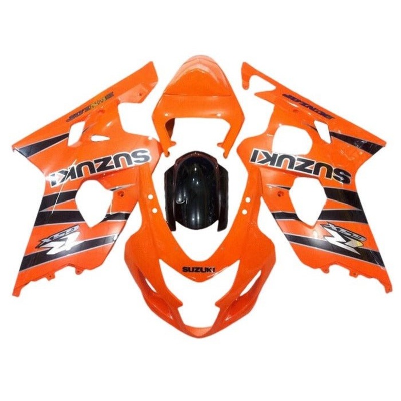 Suzuki GSXR750 (2004-2005) Orange, Black Stripe Fairings No Seat Cowl No Bolt Kit No Tank