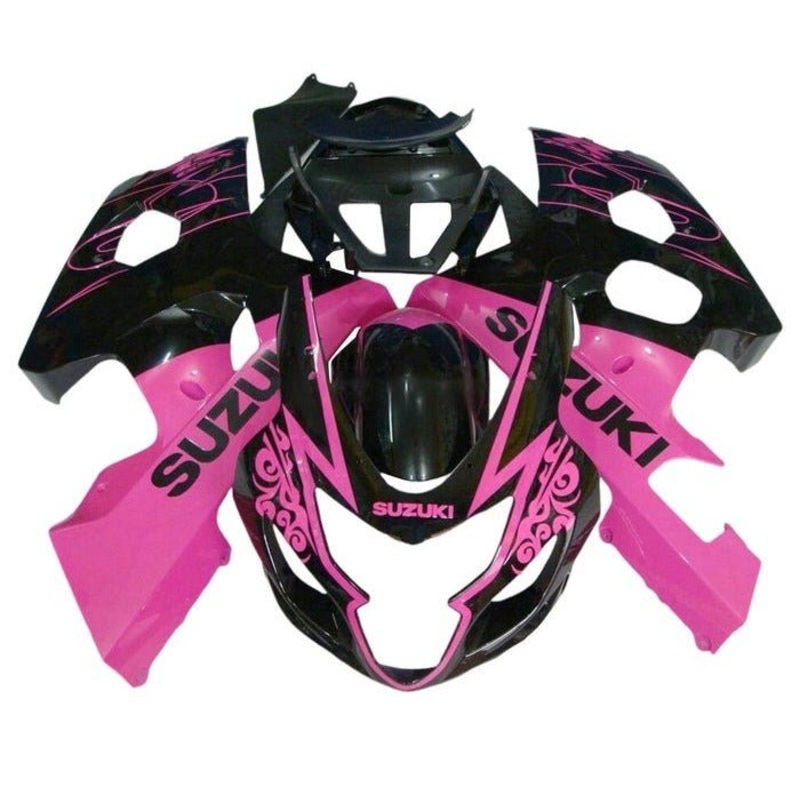 Suzuki GSXR750 (2004-2005) Pink, Black Tribal Fairings No Seat Cowl No Bolt Kit No Tank