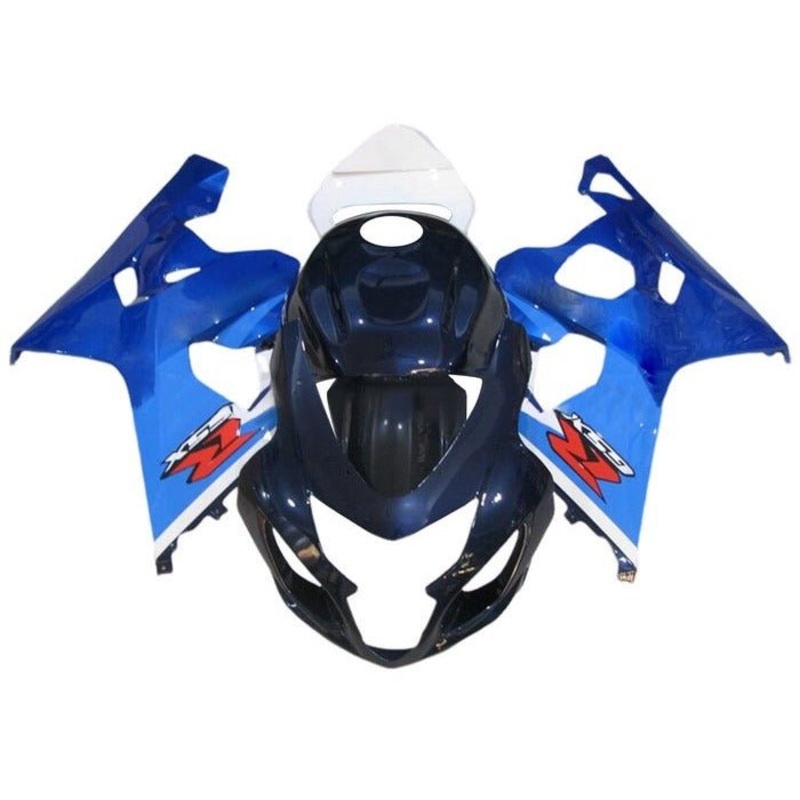 Suzuki GSXR750 (2004-2005) Triple Blue, Black, White Fairings No Seat Cowl No Bolt Kit No Tank