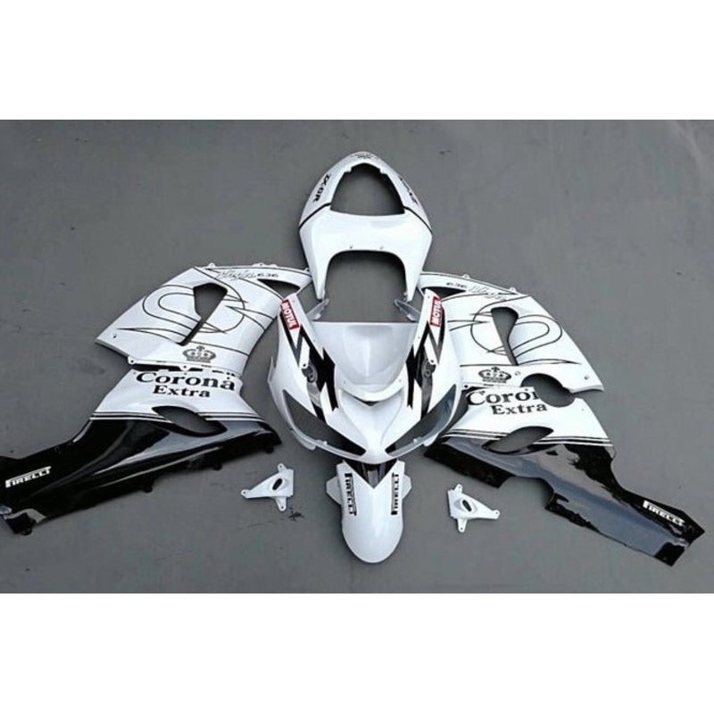Fairings for Kawasaki Ninja ZX6R 636 (2009-2012) White, Black, Corona Extra Clear Windscreen: Free No Seat Cowl No Bolt Kit