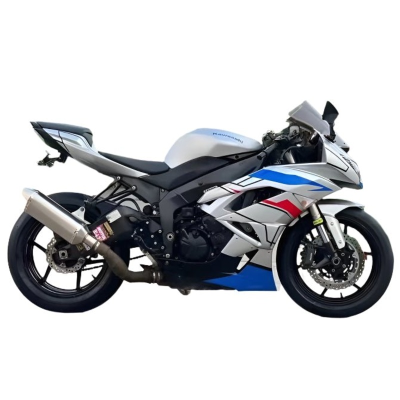 Fairings for Kawasaki Ninja ZX6R 636 (2009-2012) White, Blue, Red, Black Clear Windscreen: Free No Seat Cowl No Bolt Kit
