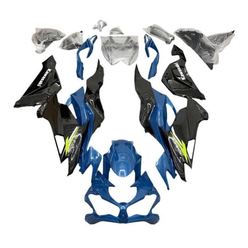 Fairings for Kawasaki Ninja ZX6R 636 (2019-2023) Blue, Black, Yellow No Seat Cowl No Bolt Kit No Tank