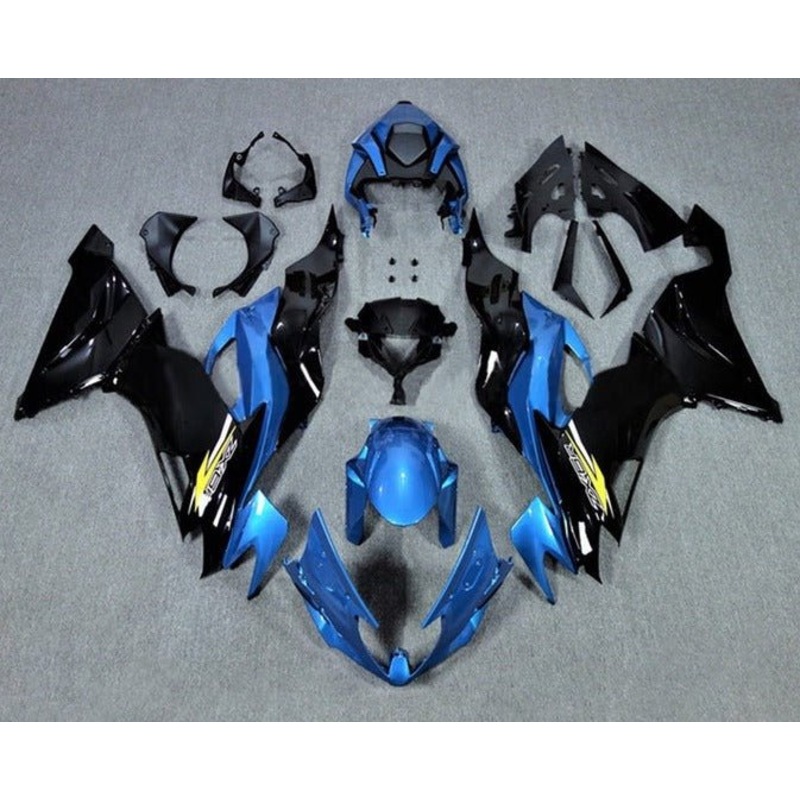 Fairings for Kawasaki Ninja ZX6R 636 (2019-2023) Gloss Blue, Black, Yellow No Seat Cowl No Bolt Kit No Tank