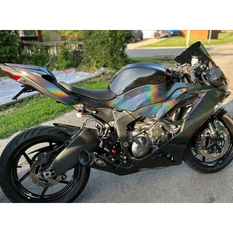 Fairings for Kawasaki Ninja ZX6R 636 (2019-2023) Rainbow Glitter No Seat Cowl No Bolt Kit No Tank