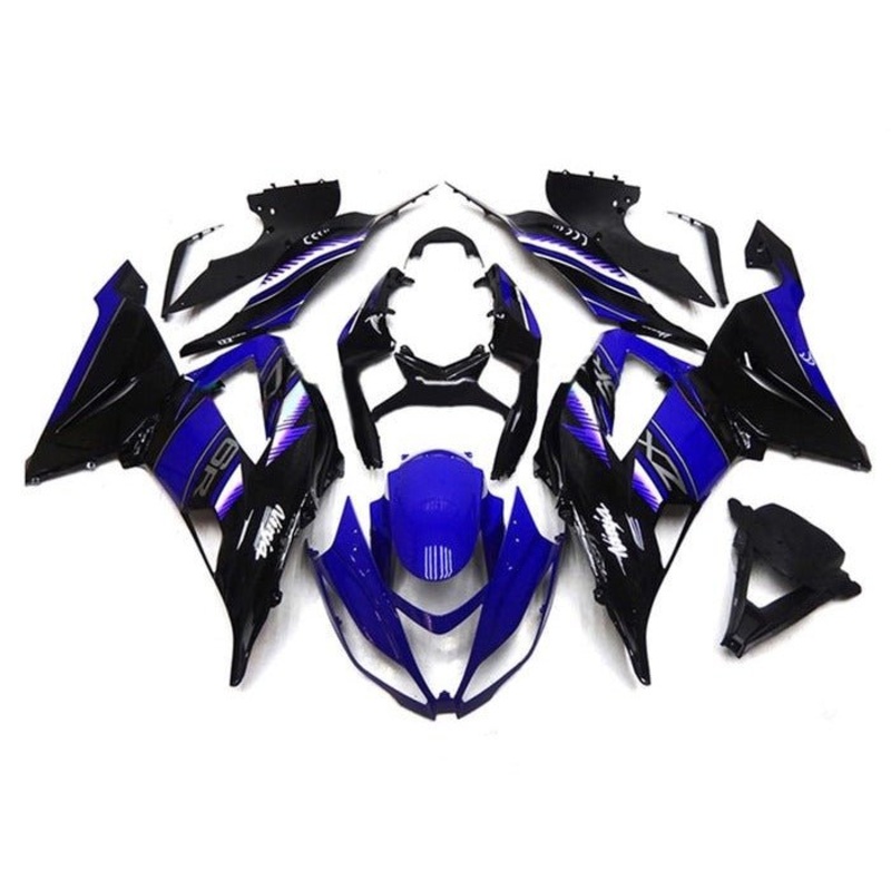 Fairings for Kawasaki ZX6R 636 (2013-2018) Black, Blue, White, Gray Clear Windscreen: Free No Seat Cowl No Bolt Kit