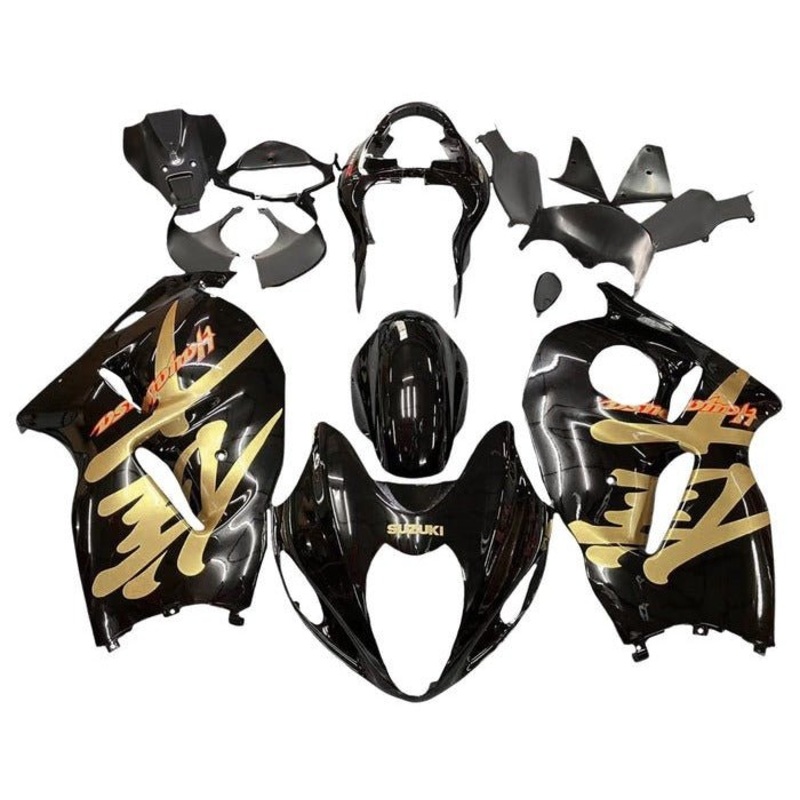 Suzuki Hayabusa (1999-2007) Black, Gold, Red Fairings No Seat Cowl No Bolt Kit No Tank