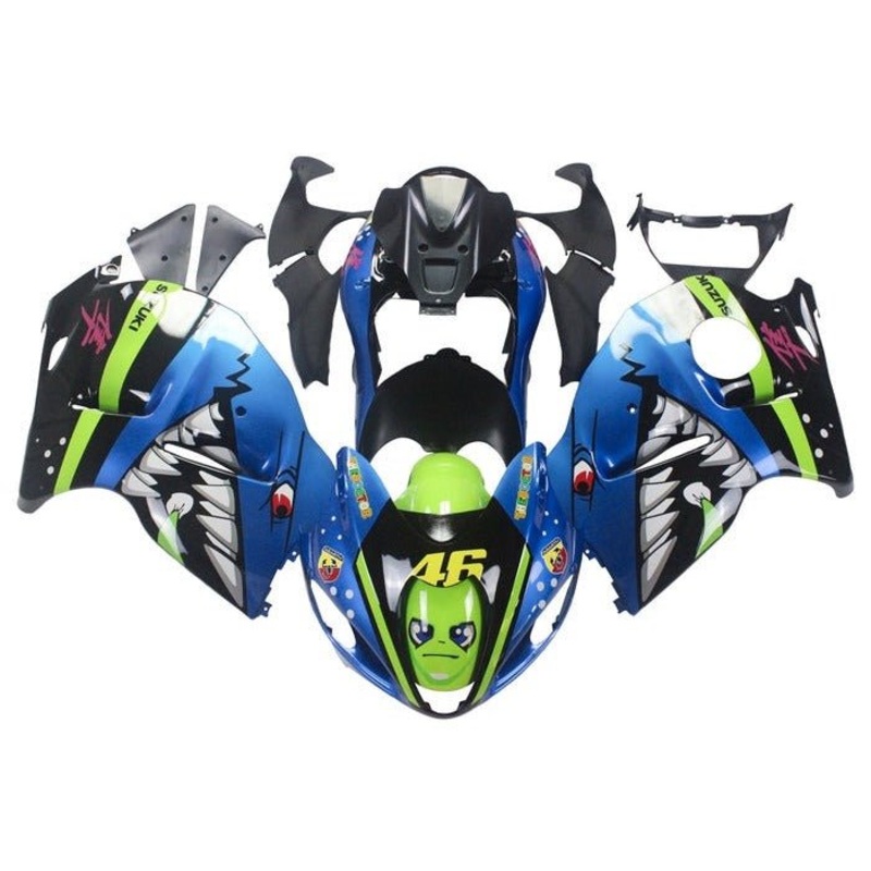 Suzuki Hayabusa (1999-2007) Blue, Green, Shark Fairings No Seat Cowl No Bolt Kit No Tank
