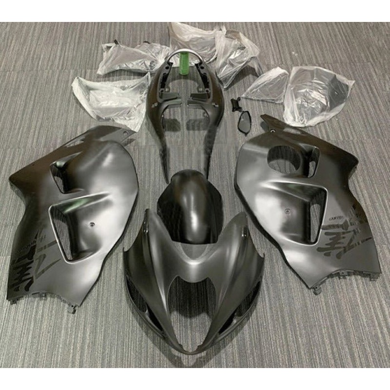 Suzuki Hayabusa (1999-2007) Matte Gray, Black Fairings No Seat Cowl No Bolt Kit No Tank