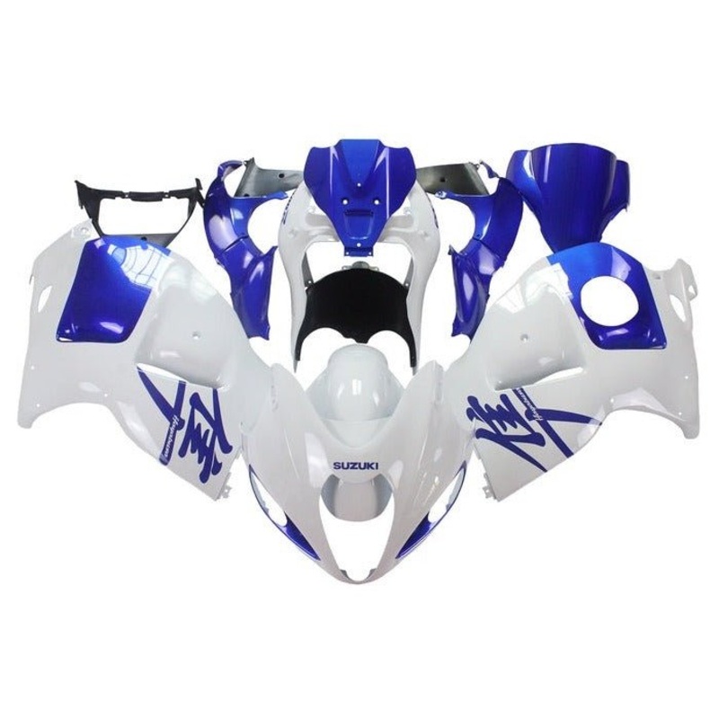 Suzuki Hayabusa (1999-2007) White, Blue Fairings No Seat Cowl No Bolt Kit No Tank