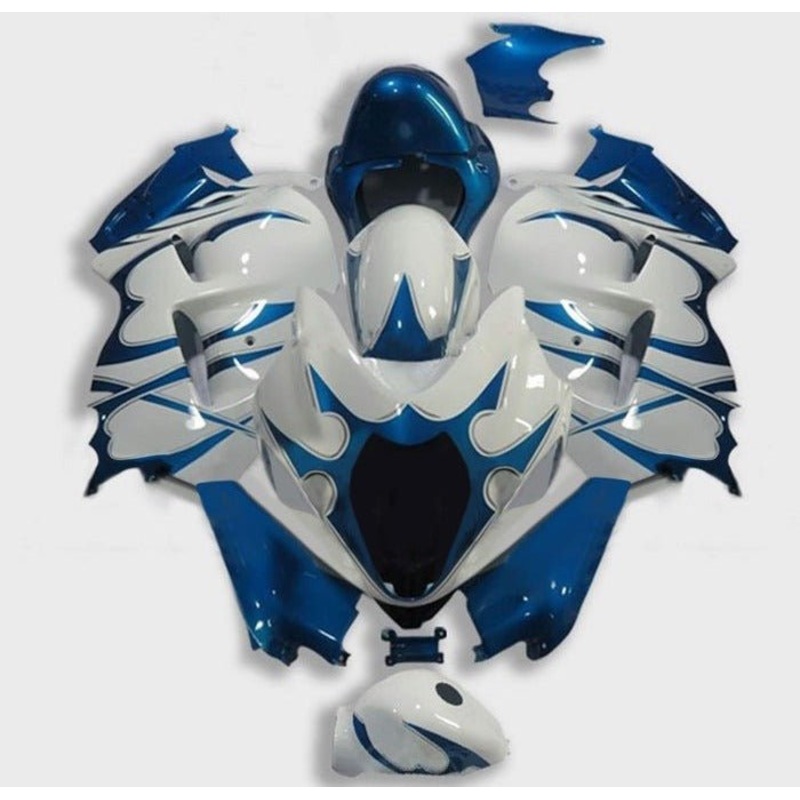 Suzuki Hayabusa (1999-2007) White, Blue, Tribal Fairings No Seat Cowl No Bolt Kit No Tank