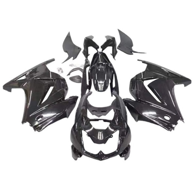 Fairings for Kawasaki Ninja 250R (2008-2013) All Black No Seat Cowl No Bolt Kit No Tank