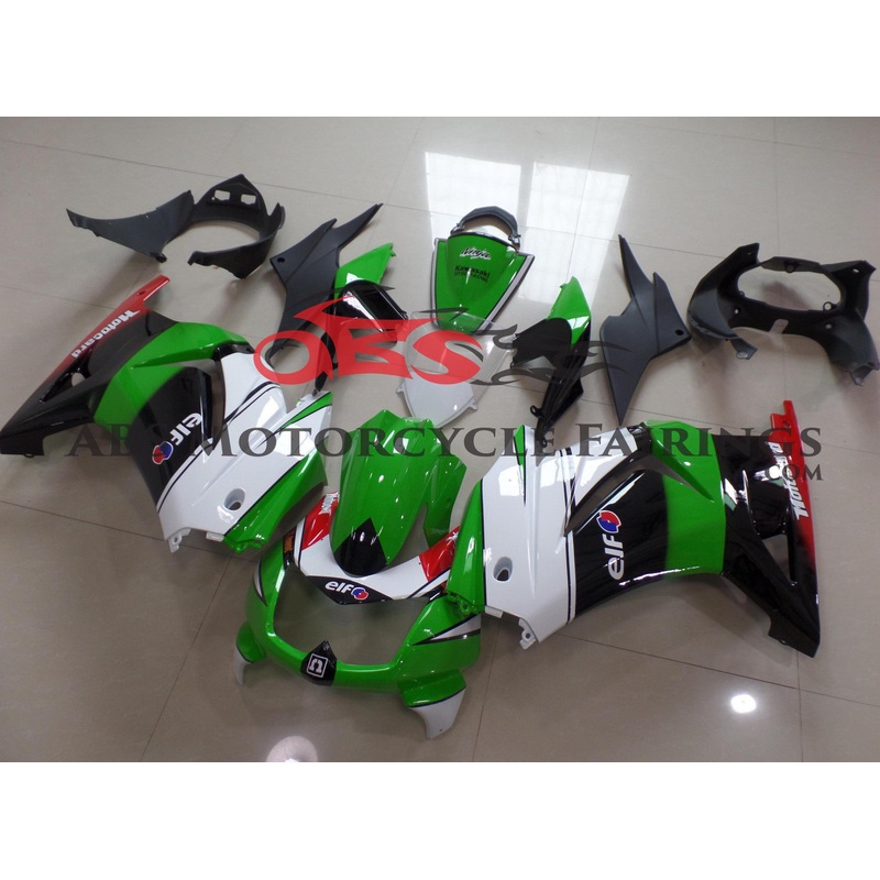 Fairings for Kawasaki Ninja 250R (2008-2013) Green, White, Black, Red Motocard No Seat Cowl No Bolt Kit No Tank