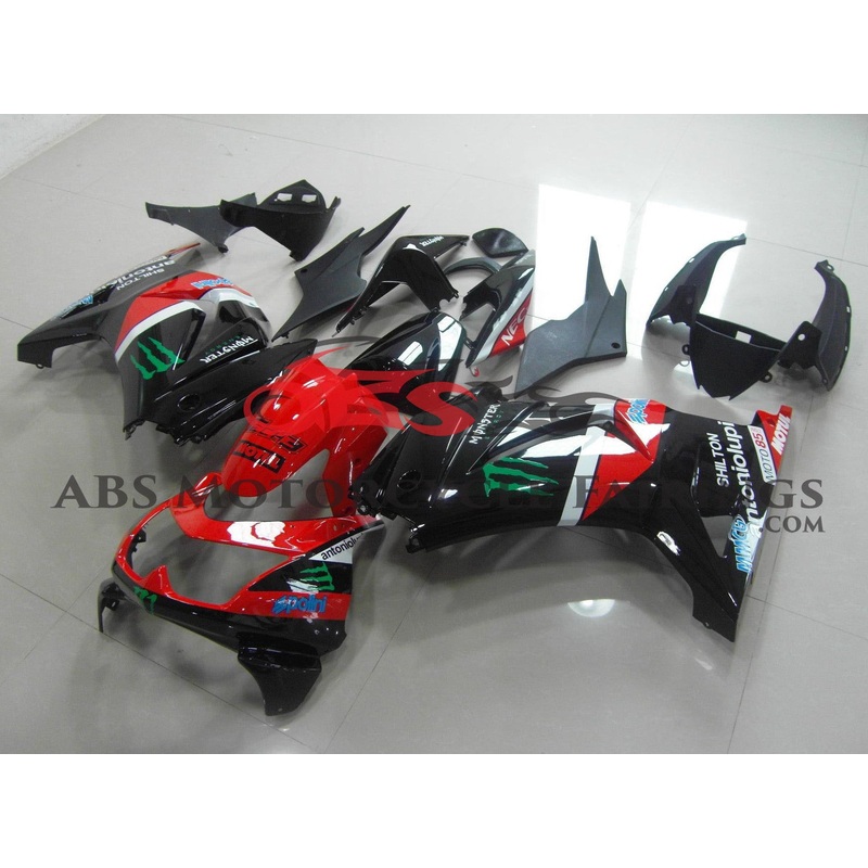 Fairings for Kawasaki Ninja 250R (2008-2013) Red, Black, White, Monster Energy No Seat Cowl No Bolt Kit No Tank