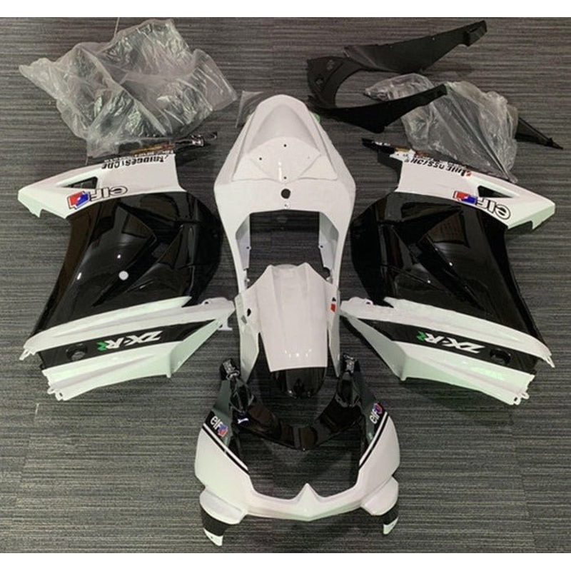 Fairings for Kawasaki Ninja 250R (2008-2013) White, Black, Elf, Stripe No Seat Cowl No Bolt Kit No Tank