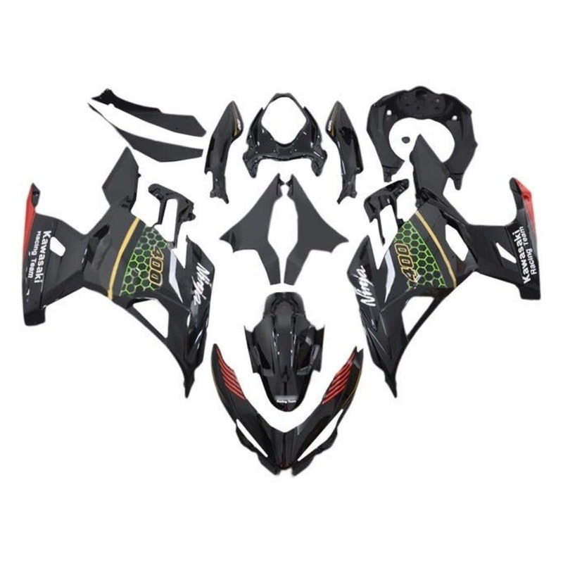 Fairings for Kawasaki Ninja 400 (2018-2023) Black, Green, Red, Yellow, White No Tank No Seat Cowl No Bolt Kit
