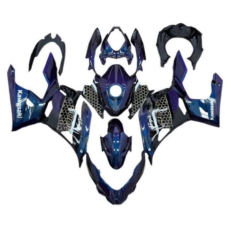 Fairings for Kawasaki Ninja 400 (2018-2023) Blue, Purple, Black, Gold, White No Tank No Seat Cowl No Bolt Kit