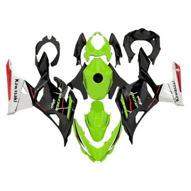 Fairings for Kawasaki Ninja 400 (2018-2023) Green, Black, White, Red No Tank No Seat Cowl No Bolt Kit