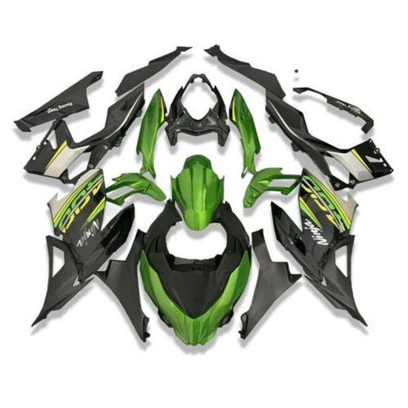 Fairings for Kawasaki Ninja 400 (2018-2023) Green, Black, Yellow, Gray No Tank No Seat Cowl No Bolt Kit