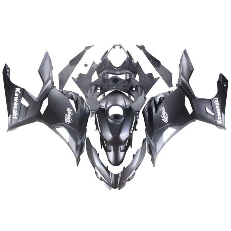 Fairings for Kawasaki Ninja 400 (2018-2023) Matte Black No Tank No Seat Cowl No Bolt Kit