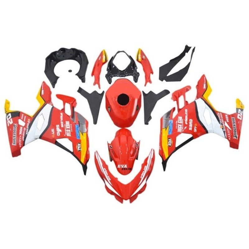 Fairings for Kawasaki Ninja 400 (2018-2023) Red Trick Star No Tank No Seat Cowl No Bolt Kit