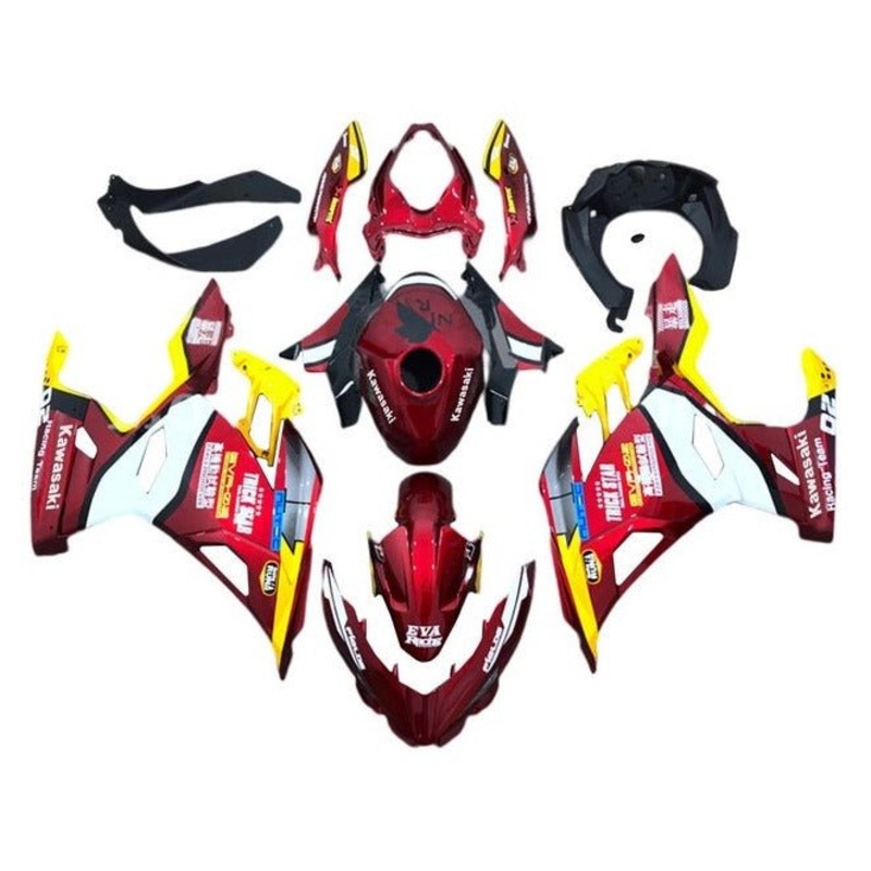 Fairings for Kawasaki Ninja 400 (2018-2023) Red, Yellow, Eva No Tank No Seat Cowl No Bolt Kit