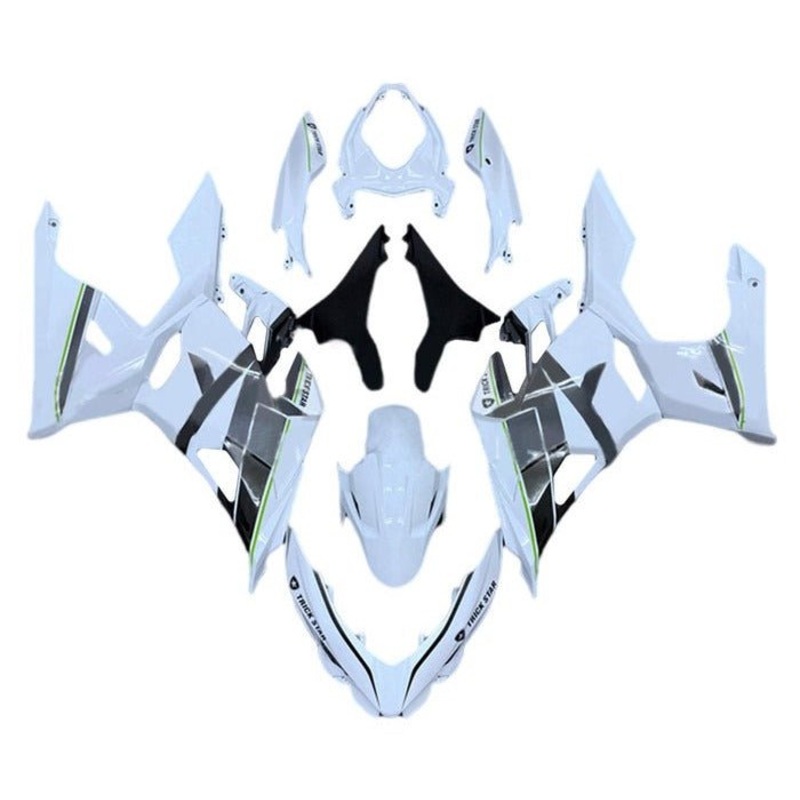 Fairings for Kawasaki Ninja 400 (2018-2023) White, Gray, Black, Green No Tank No Seat Cowl No Bolt Kit