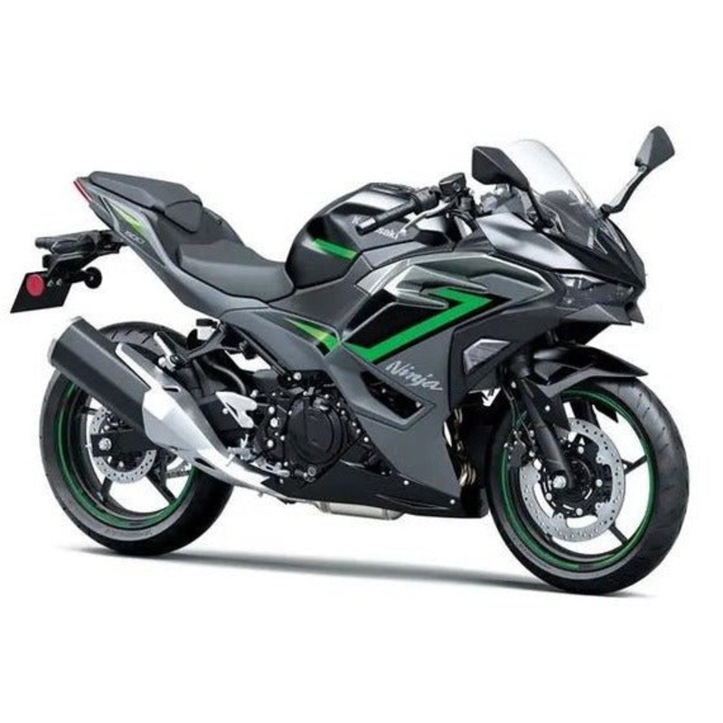 Fairings for Kawasaki Ninja 500 (2024-2025) Black, Gray, Green No Tank No Bolt Kit Clear Windscreen: Free