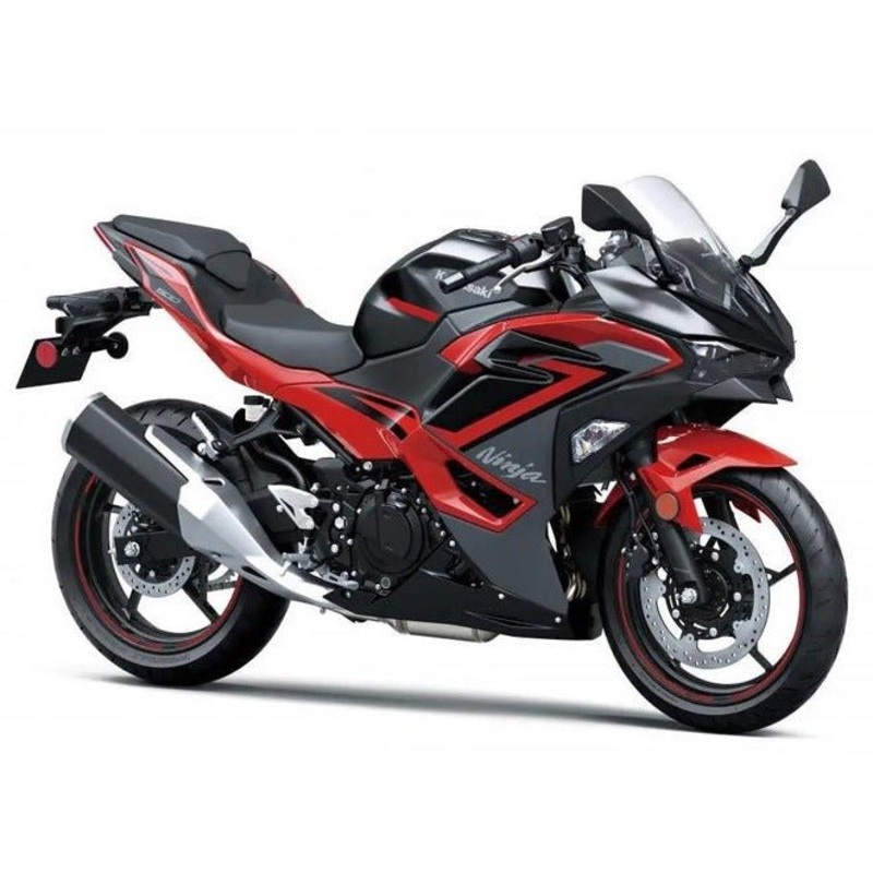 Fairings for Kawasaki Ninja 500 (2024-2025) Black, Red, Gray No Tank No Bolt Kit Clear Windscreen: Free