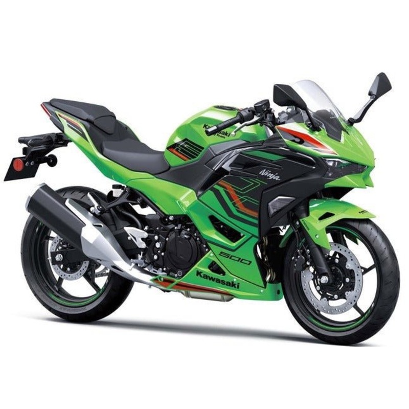 Fairings for Kawasaki Ninja 500 (2024-2025) Green, Black, Red No Tank No Bolt Kit Clear Windscreen: Free