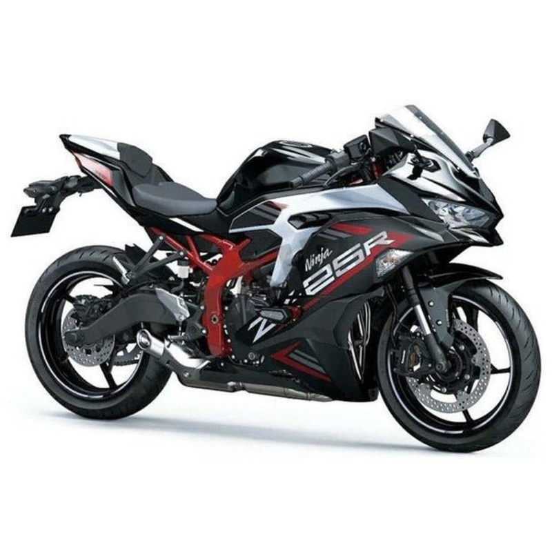 Fairings for Kawasaki ZX25R (2019-2025) Black, Red No Tank No Seat Cowl No Bolt Kit