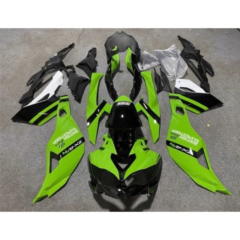 Fairings for Kawasaki ZX4RR (2019-2025) Green, Black, White No Tank No Seat Cowl No Bolt Kit