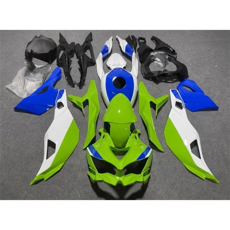 Fairings for Kawasaki ZX4RR (2019-2025) Green, White, Blue No Tank No Seat Cowl No Bolt Kit