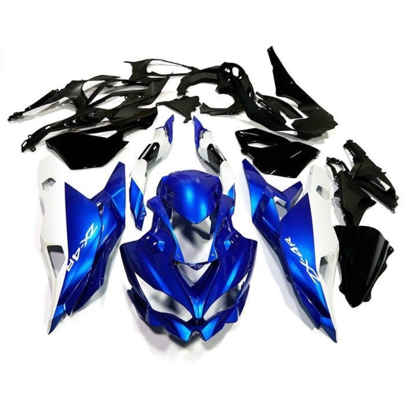 Fairings for Kawasaki ZX4RR (2019-2025) Matte Blue, Matte White No Tank No Seat Cowl No Bolt Kit