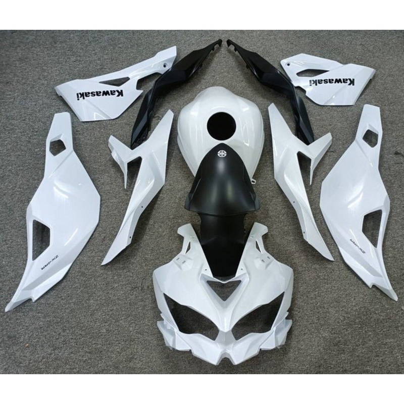 Fairings for Kawasaki ZX4RR (2019-2025) White, Matte Black No Tank No Seat Cowl No Bolt Kit